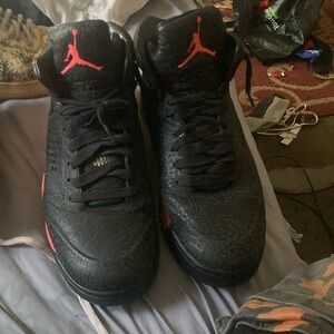 Jordan5s black and pink